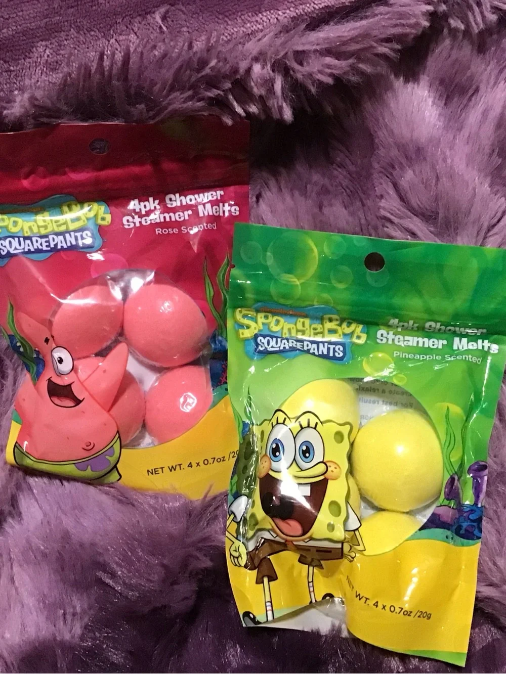 SpongeBob SquarePants Yellow & Pink Shower Steamer Melts - Pack of 4
